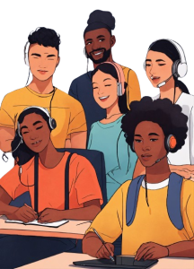 a group of young people from diverse backgroubds. removebg preview